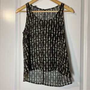 [FARM Rio] Stylish Black and Cream Bunny Women's Top